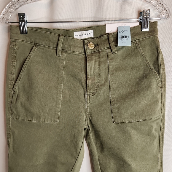 Made and Love LOFT Sage Green Skinny Jeans Womens sz 4/27 Petite - Picture 7 of 9